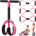 Pedal Resistance Band with Handle for Women, Home Gym Exercise Equipment
