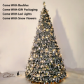 Foldable lighted Christmas tree